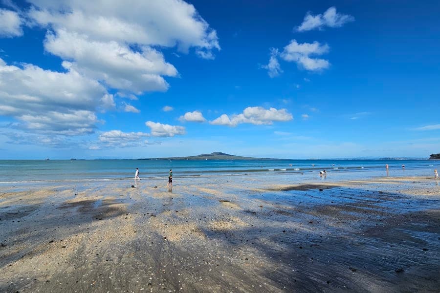 Takapuna Beach near playground